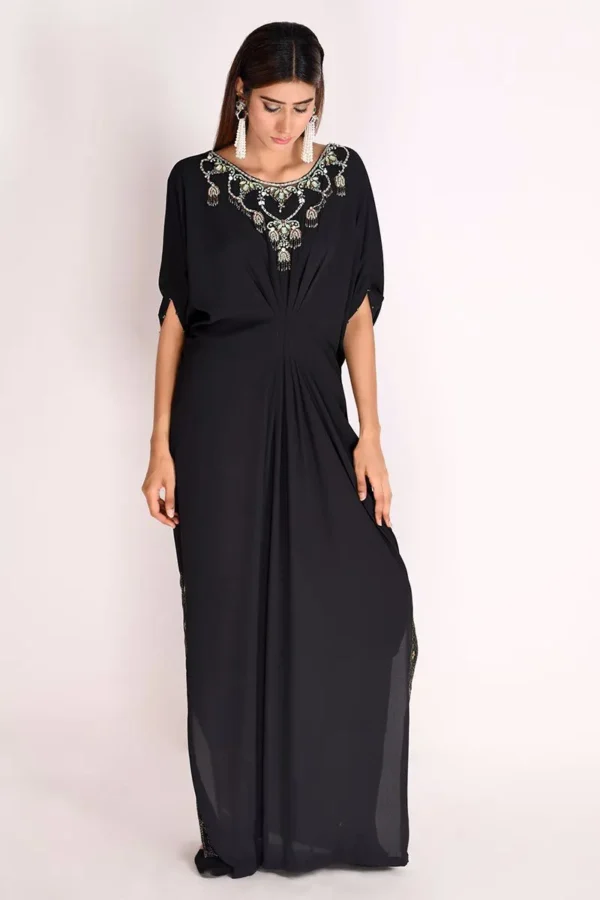 Black Georgette Kaftan